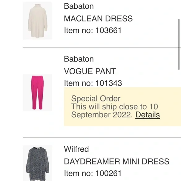 Babaton Aritzia Vogue Pink Trousers - Picture 3 of 3